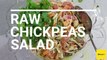 Raw Chickpeas salad