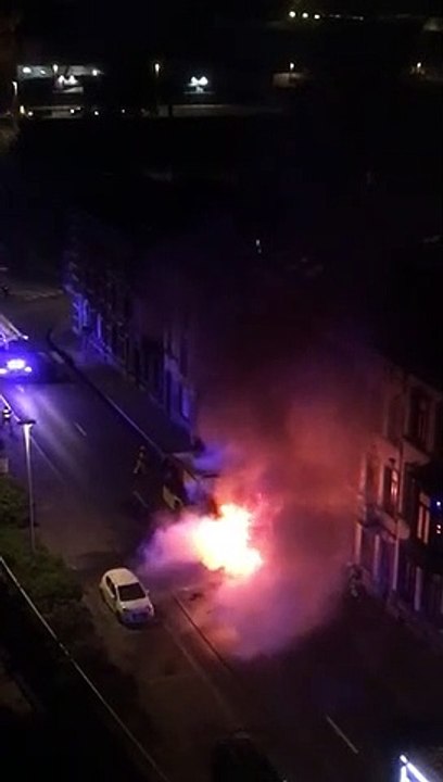 Explosion d'un bus dans le centre de Liège (09.05.2020)
