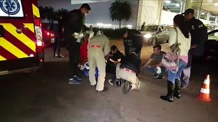 Rapaz fica ferido após acidente na Avenida Papagaios