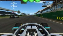Lewis Hamilton and  Valteri Bottos Real Racing 3