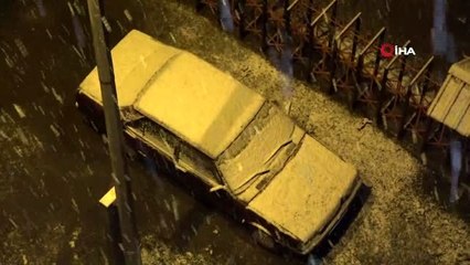 Mayıs ayında lapa lapa kar yağdı