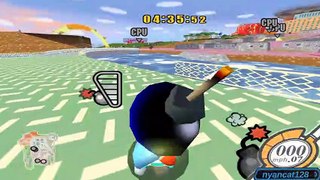 Kirby Air Ride Debug Menu: 5 Players on City Trial #3