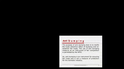 Anti dumping Law