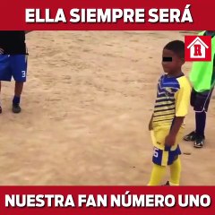 El mejor regalo de un hijo a su madre en el futbol