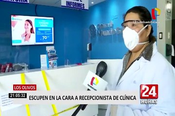 Policía busca a sujeto que escupió en el rostro de una trabajadora en una clínica