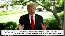 Donald Trump Congratulates UFC For Being First Sport Back During Pandemic