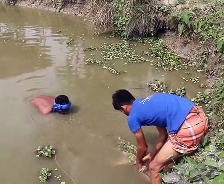 Beautiful Big Fish | Cast Net Fishing For Big Fish | Net Fishing in the Village Pond