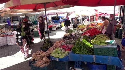 ÇANAKKALE Küçükkuyu semt pazarında 'Sabit Tavan Fiyat Uygulaması'