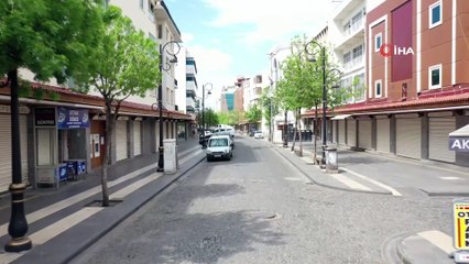 Kısıtlamanın 2’nci gününde de Diyarbakır'ın cadde ve sokakları boş kaldı