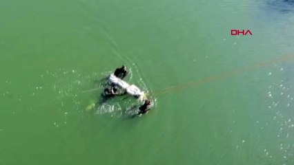 SAMSUN Köprüde helallik istediği görüntü çekti, ardından nehre atladı