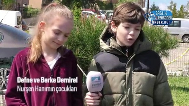 Sağlık çalışanı annelere çocuklarından sürpriz Anneler Günü videosu