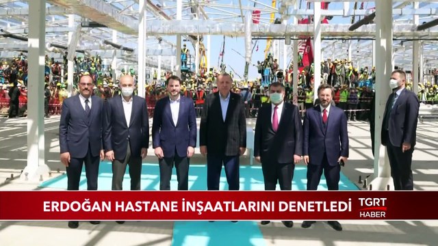 Cumhurbaşkanı Erdoğan Hastane İnşaatlarını Denetledi