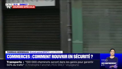 Déconfinement: à Lyon, les commerçants se préparent à accueillir les clients