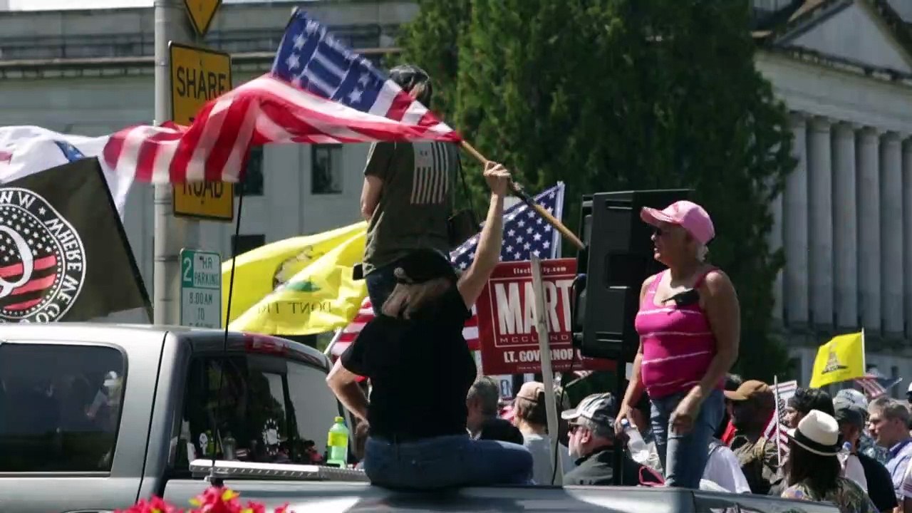 Proteste gegen Corona-Beschränkungen in Washington