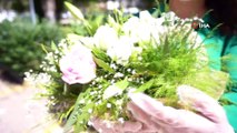 104 yaşındaki Mavize nineye kemanlı çiçekli Anneler Günü sürprizi