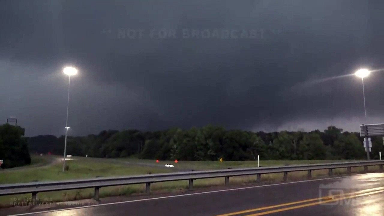 04_12_2020 Heidelberg, Mississippi Tornado_Trees Fall In Front Of