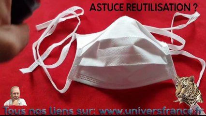 Coronavirus Astuce Réutilisation Masque Jetable