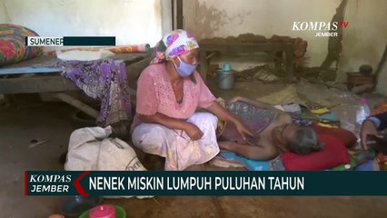 Nenek Miskin di Sumenep Lumpuh Puluhan Tahun