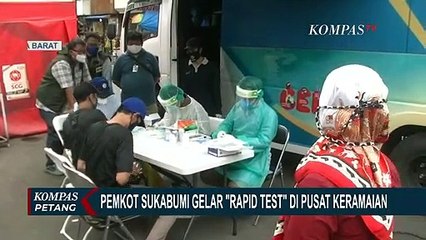 100 Pedagang di Sukabumi Jalani Rapid Test
