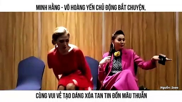 Minh Hằng - Võ Hoàng Yến chủ động bắt chuyện, cùng vui vẻ tạo dáng xóa tan tin đồn mâu thuẫn