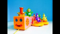TELETUBBIES Dipsy's Brother Visits and TUBBY CUSTARD Toy TRAIN Ride-