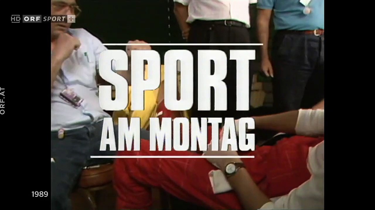 F1 1989 - Interview Gerhard Berger - nach Feuerunfall in Imola