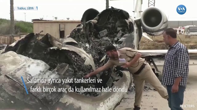 Havan Topu Saldırısı Sonrası Trablus Mitiga Havaalanı