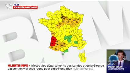 Les Landes et La Gironde passent en vigilance rouge pour pluie-inondation