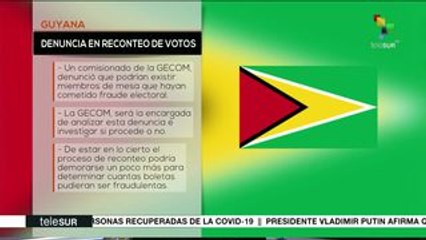 Guyana: miembro de la GECOM denunció boletas electorales fraudulentas