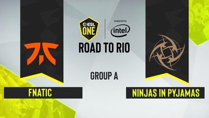 CSGO - Ninjas in Pyjamas vs. Fnatic [Overpass] Map 1 - ESL One Road to Rio - Group A - EU