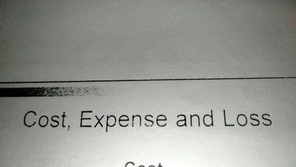 Cost, Expense আর Loss এর মধ্যে পার্থক্য কি?  What are the difference among cost, expense and loss with example? E-Education