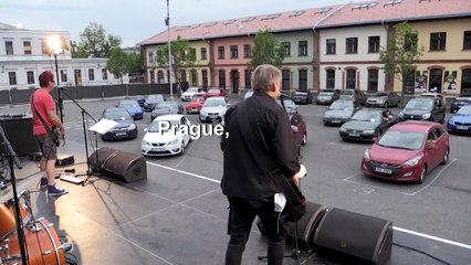 Starved for culture, Czechs hold drive-in festival