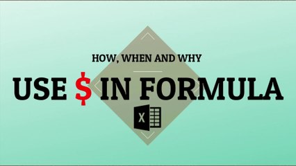 Relative and Absolute Cell Reference | How to Use $ Dollar Sign in Excel | How to Fix Cell in Excel