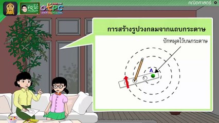 รูปวงกลม (ตอนที่ 2) - สื่อการเรียนการสอน คณิต ป.4
