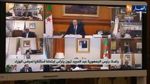 رئيس الجمهورية عبد المجيد تبون يترأس إجتماعا إستثنائيا لمجلس الوزراء