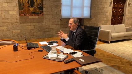 Tải video: Torra, en videoconferencia con Moncloa y el resto de líderes autonómicos