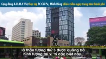 Cộng đồng A.R.M.Y Việt học tập FC Chi Pu, Minh Hằng chiếu video ngay trung tâm thành phố