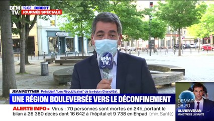 Jean Rottner:"Il faut massifier le port du masque, ça doit devenir normal" - 10/05
