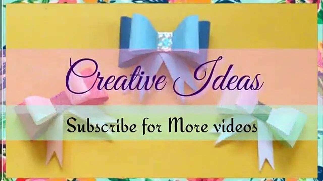 How to Make Bow out of Paper - Easy Paper Bow - DIY Paper Crafts - Easy Origami Bow_Ribbons ..