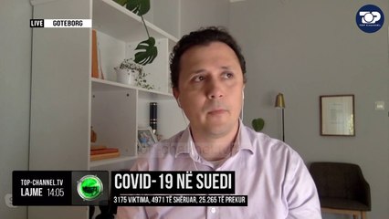 Covid 19 në Suedi/ 3,175 viktima,  4,971 të shëruar,  25,265 të prekur