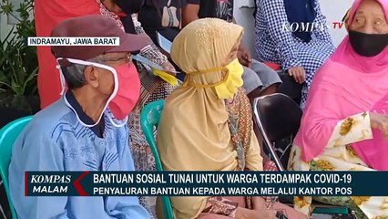 Penyaluran Bantuan Sosial Tunai Melalui Kantor Pos Indramayu