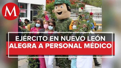Ejército lleva serenata a trabajadoras del ISSTE en el Día de las Madres