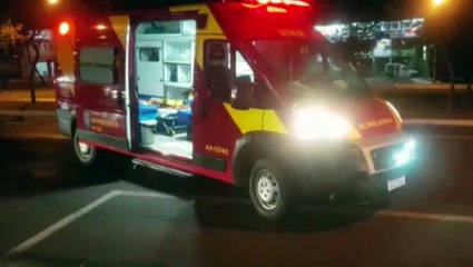 Criança fica ferida em colisão entre carros no Bairro Pacaembu