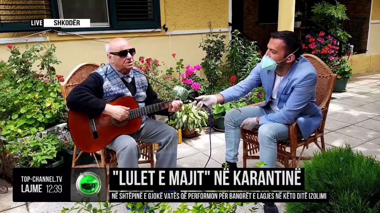 "Lulet e Majit" në karantinë/ Në shtëpinë e Gjokë Vatës që performon për banorët e lagjes