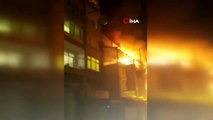 Kadıköy Balıkçılar Çarşısı'ndaki balık restoranı alev alev yandı