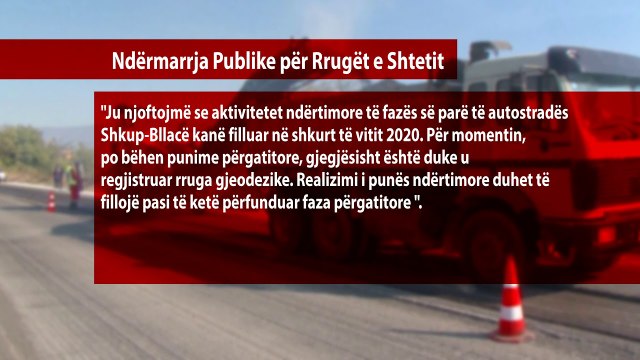 Ndërtimi i autostradës Shkup-Bllacë është bllokuar për shkak të shpronësimit
