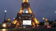 Eiffel Tower up in lights for essential workers tribute