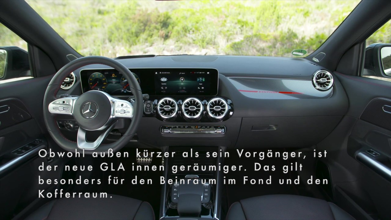 Der neue Mercedes-Benz GLA - Deutlich zugelegt- die Innenraummaße und die Funktionalität