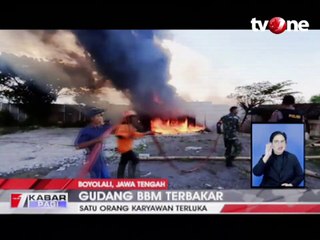 Gudang Penyimpanan BBM Terbakar, 1 Orang Terluka