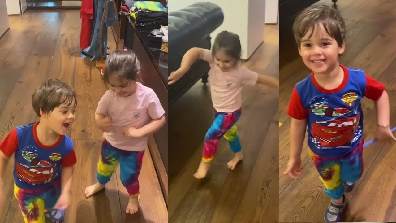 Waah! Karan Johar Kids Yash & Roohi Johar CUTE DANCING on Old Bollywood Songs| kya masti hai